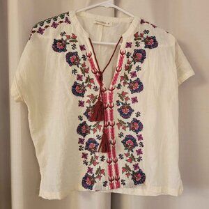 Medium Natural Life crop top. 100% cotton